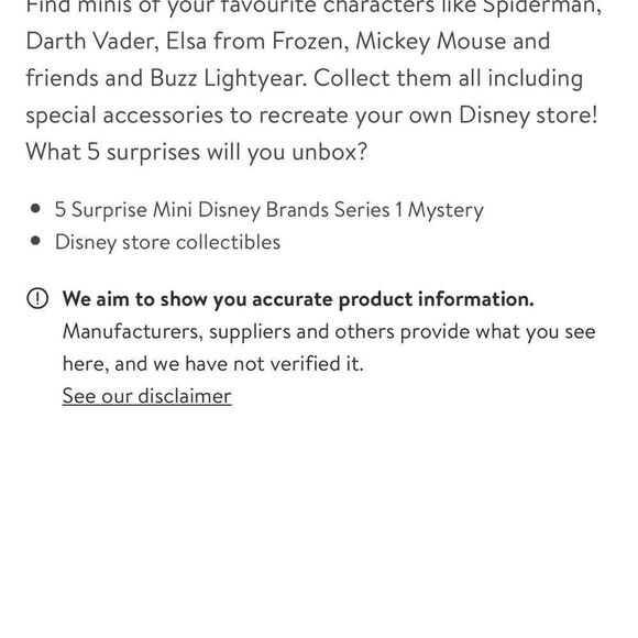 Disney Mini Brands Disney store edition - Picture 7 of 7